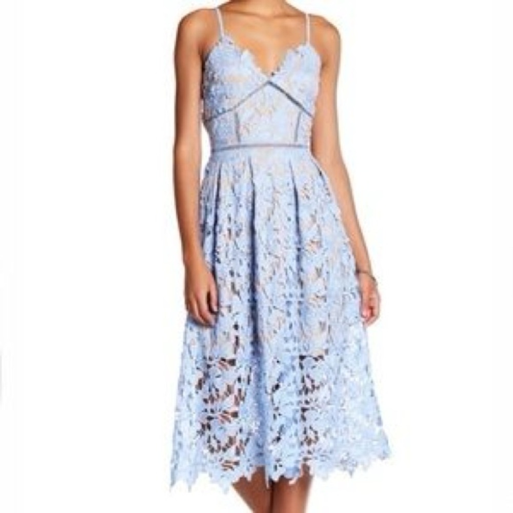 EUC Love...Ady Chemical Lace Midi Slip Dress Size S